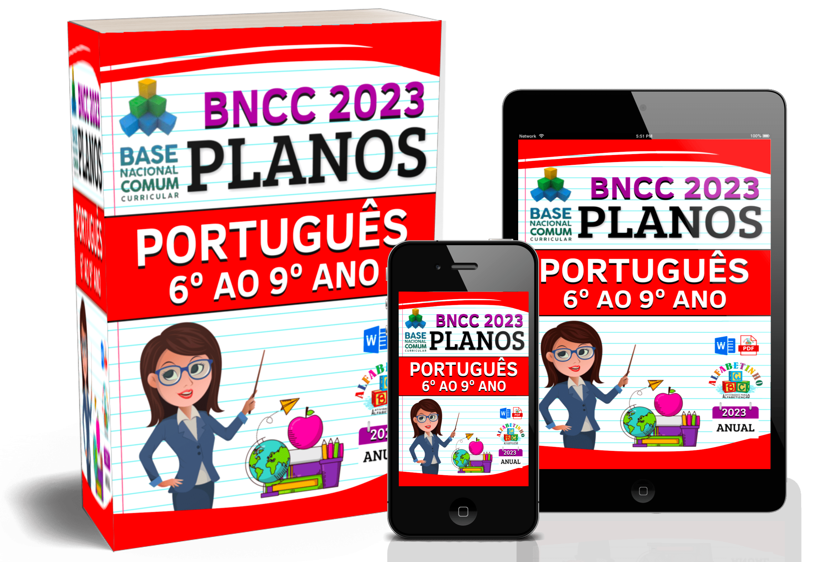 PLANEJAMENTOS:
LÍNGUA PORTUGUESA
(6° AO 9° ANO)
1 Planejamentos anuais de aulas de Português do 6° ao 9° ano 2023
2 Atualizado e de acordo com a BNCC 2023
3 Área e objetivo de conhecimento
4 Habilidades
5 Desenvolvimento
6 Avaliações
7 Atividades